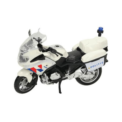 Moto de police hollandaise avec lumière et son