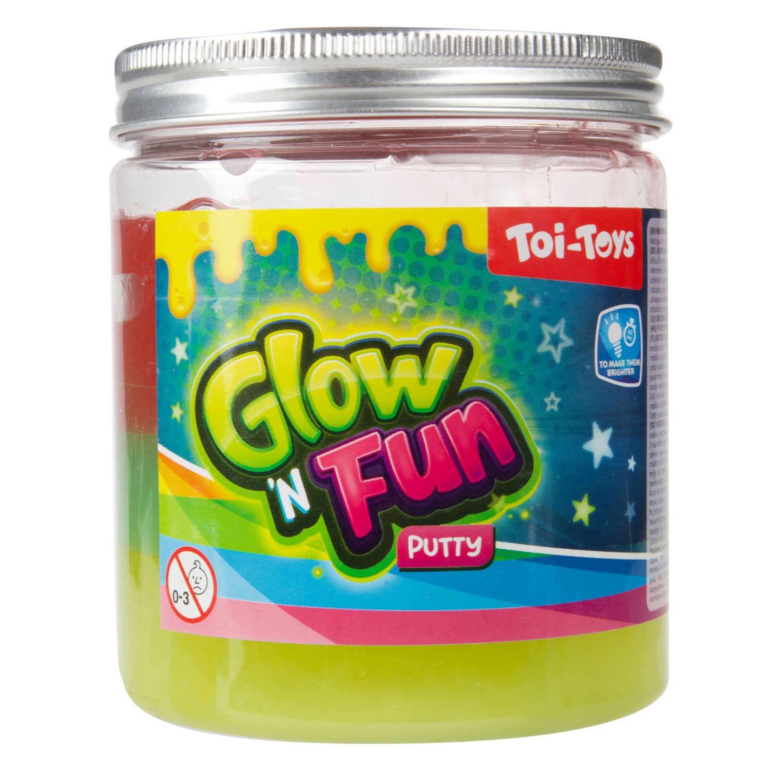 Glow N Fun Glow in the Dark Putty XL en pot