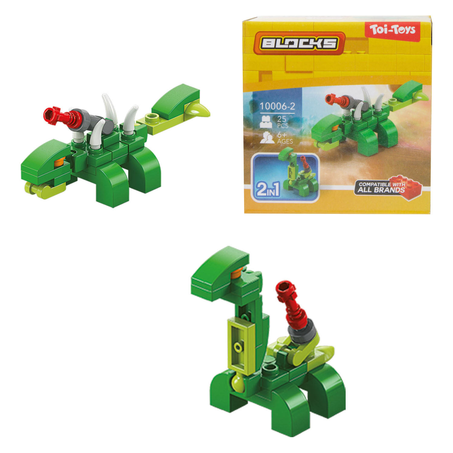 Blocks Bouwstenen Dino Robot