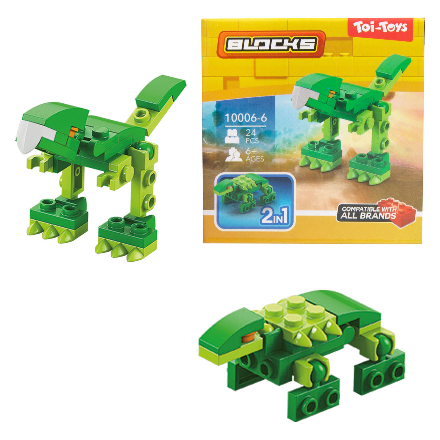 Blocs Blocs de construction Robot Dino