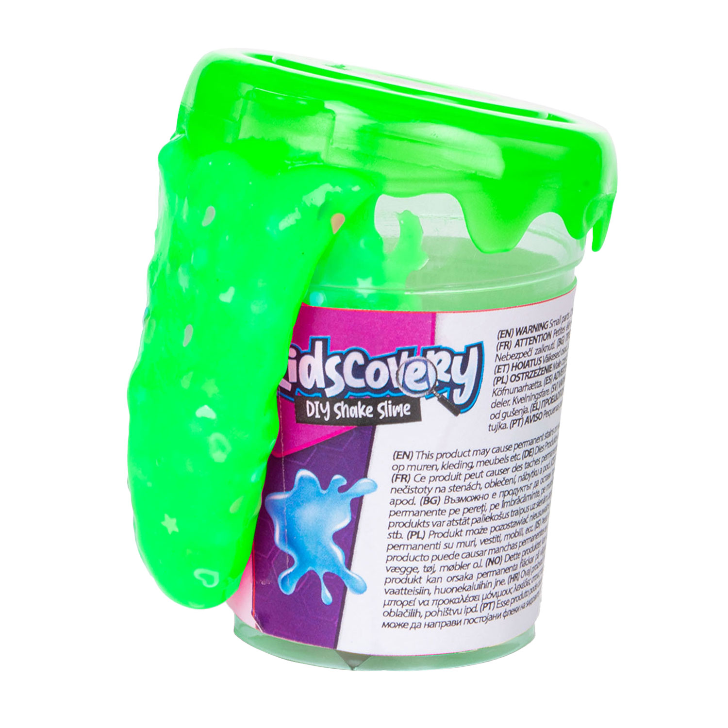 Kidscovery fabrique du slime avec des confettis