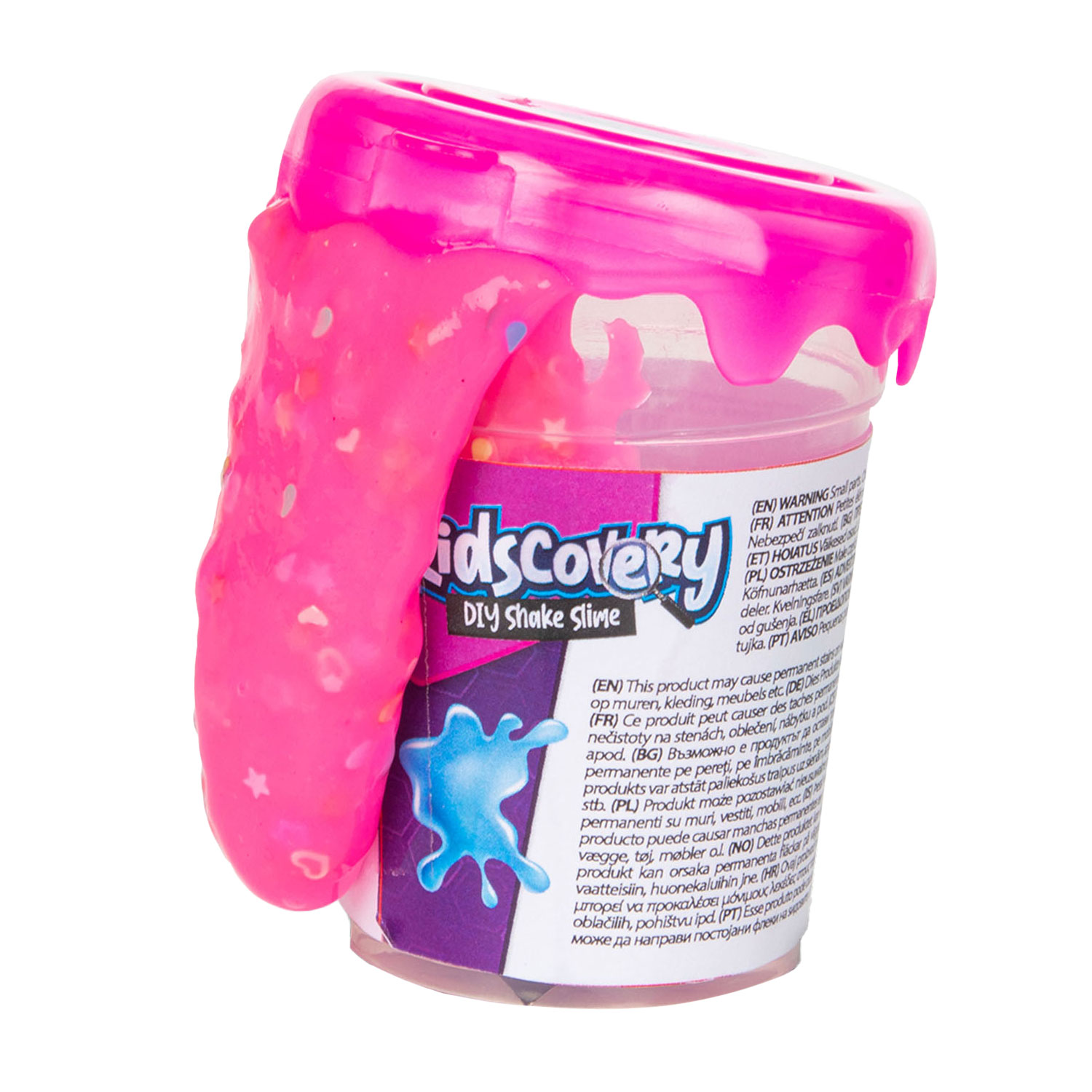 Kidscovery fabrique du slime avec des confettis