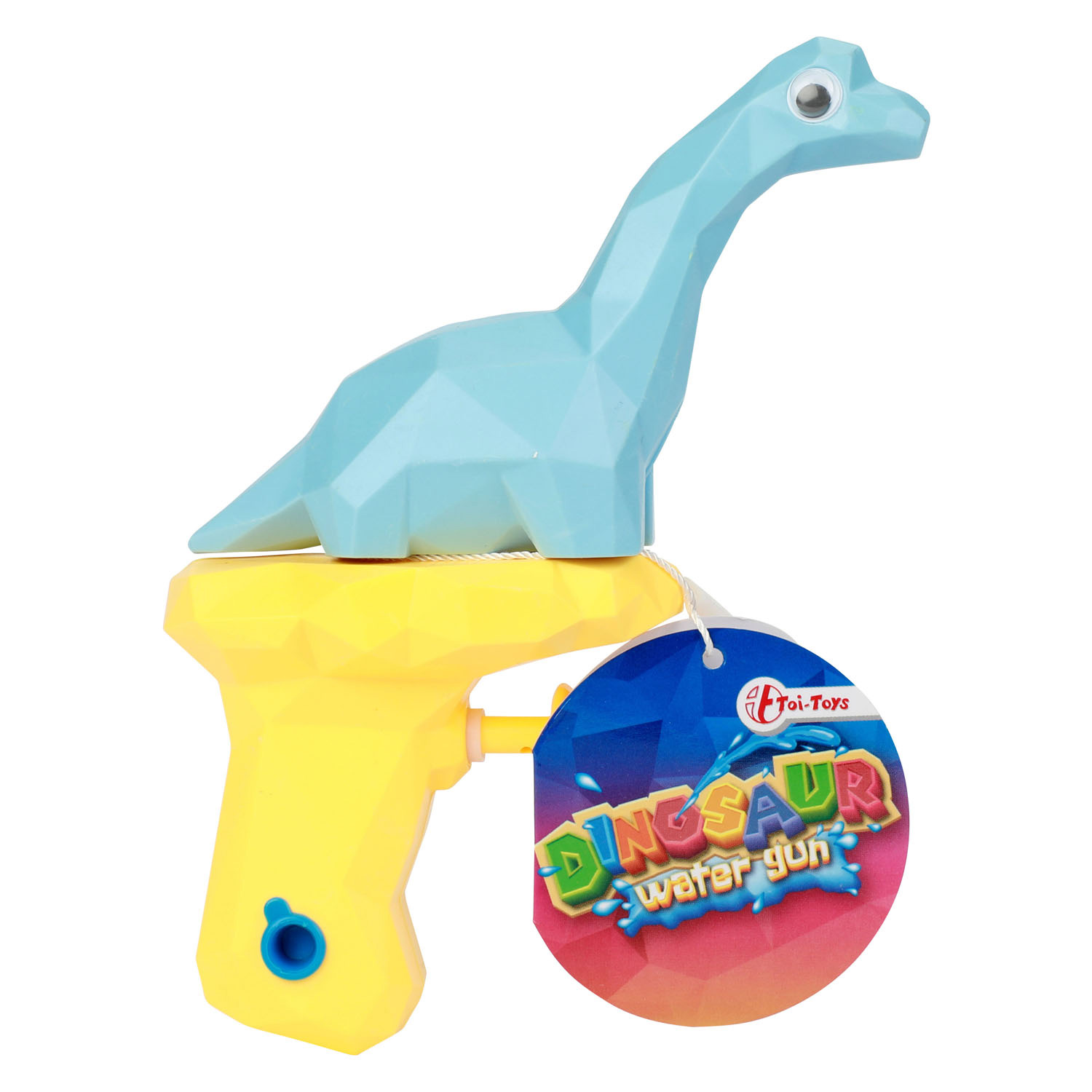 Dinosaure bloqué par pistolet à eau Splash