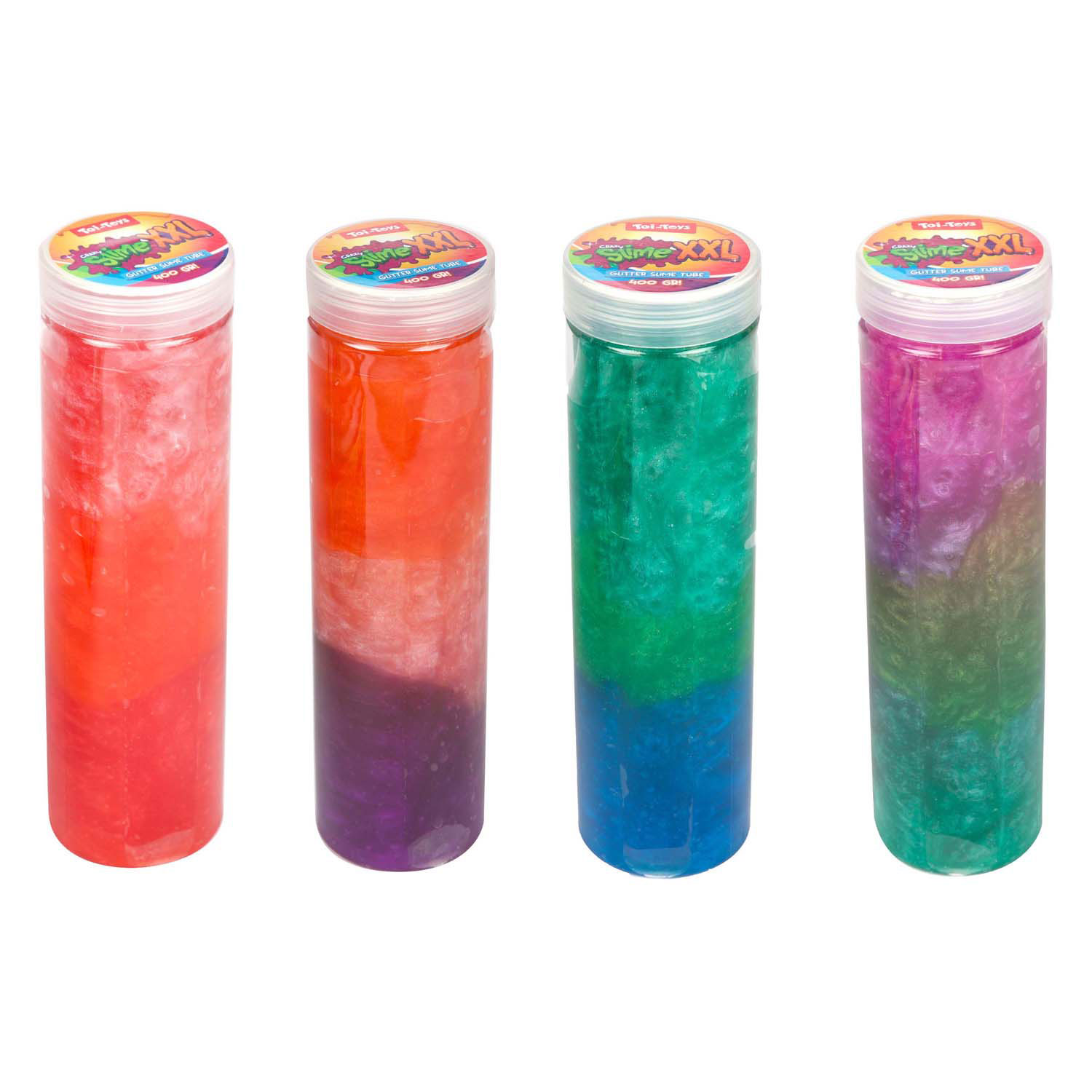 Slime scintillant brillant en tube