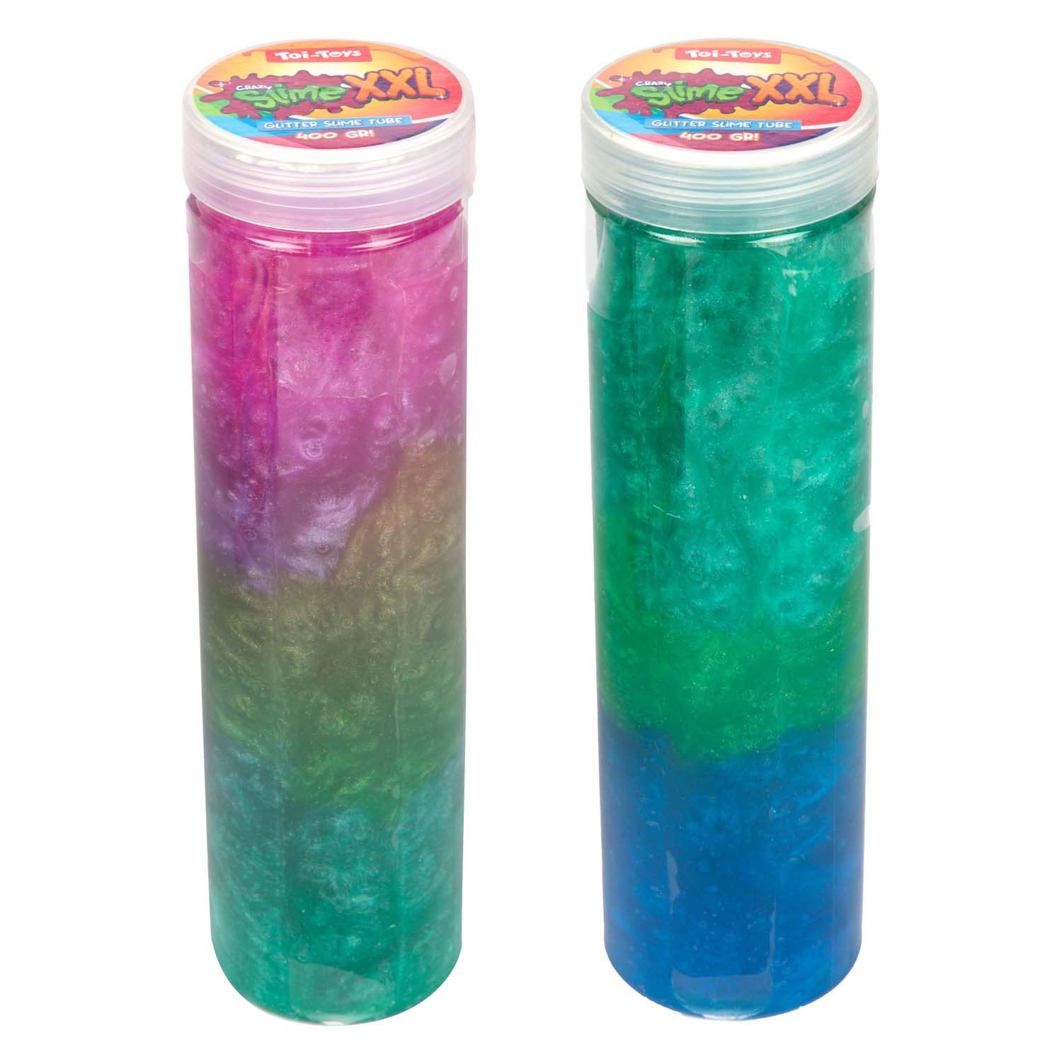 Slime scintillant brillant en tube