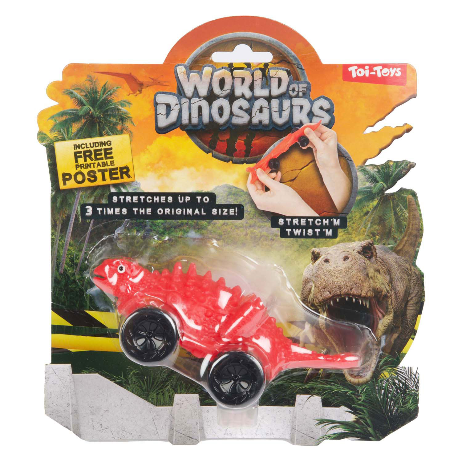 Voiture dinosaure extensible