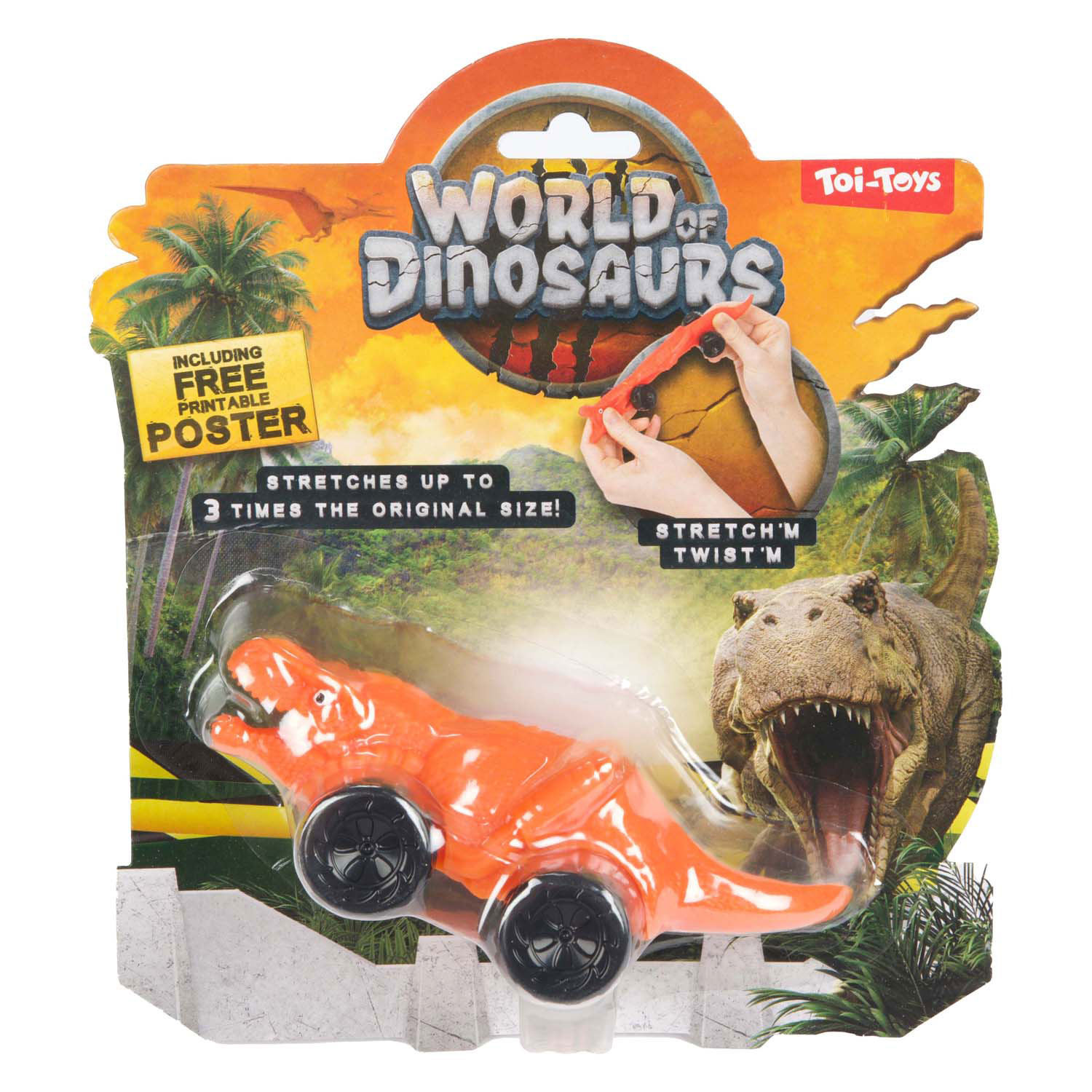 Voiture dinosaure extensible