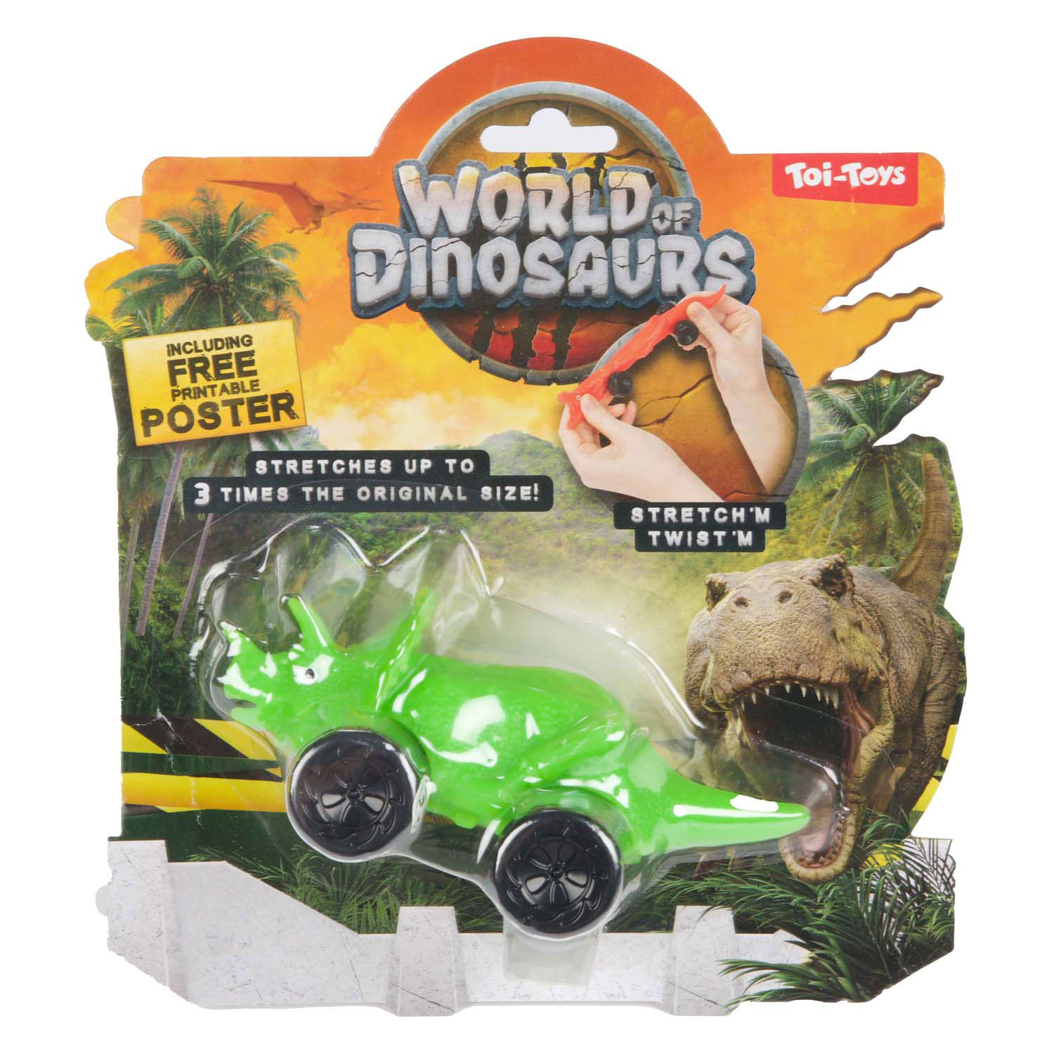 Voiture dinosaure extensible