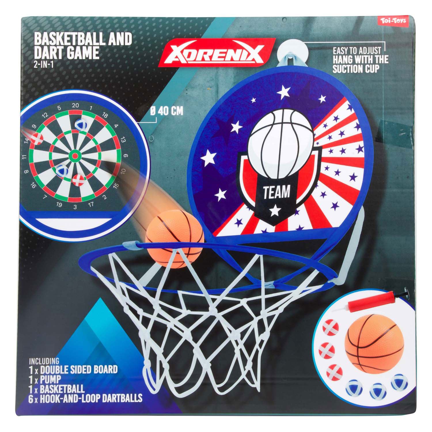 Adrenix Spel Darts Basketbal 2in1 Spel