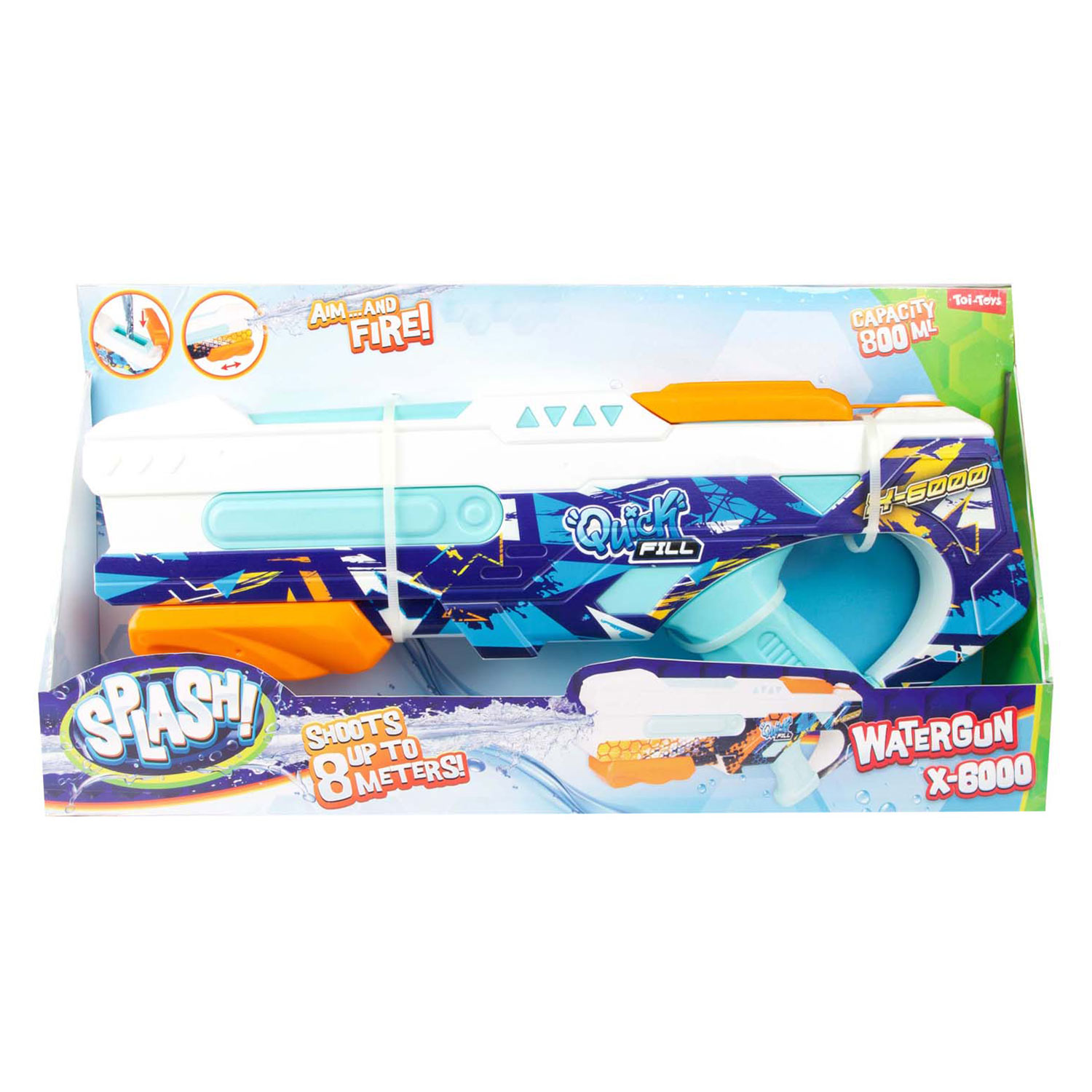 Splash Waterpistool Quick Fill X6000