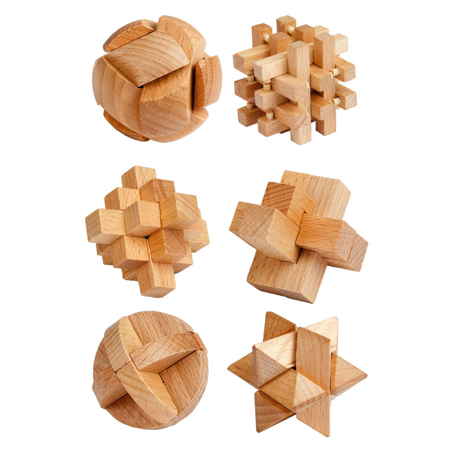 Puzzle cérébral en bois