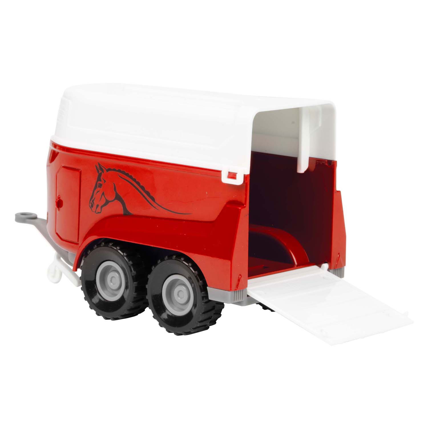 Ackers Ville Tractor en Trailer met Licht en Geluid, 10cm 