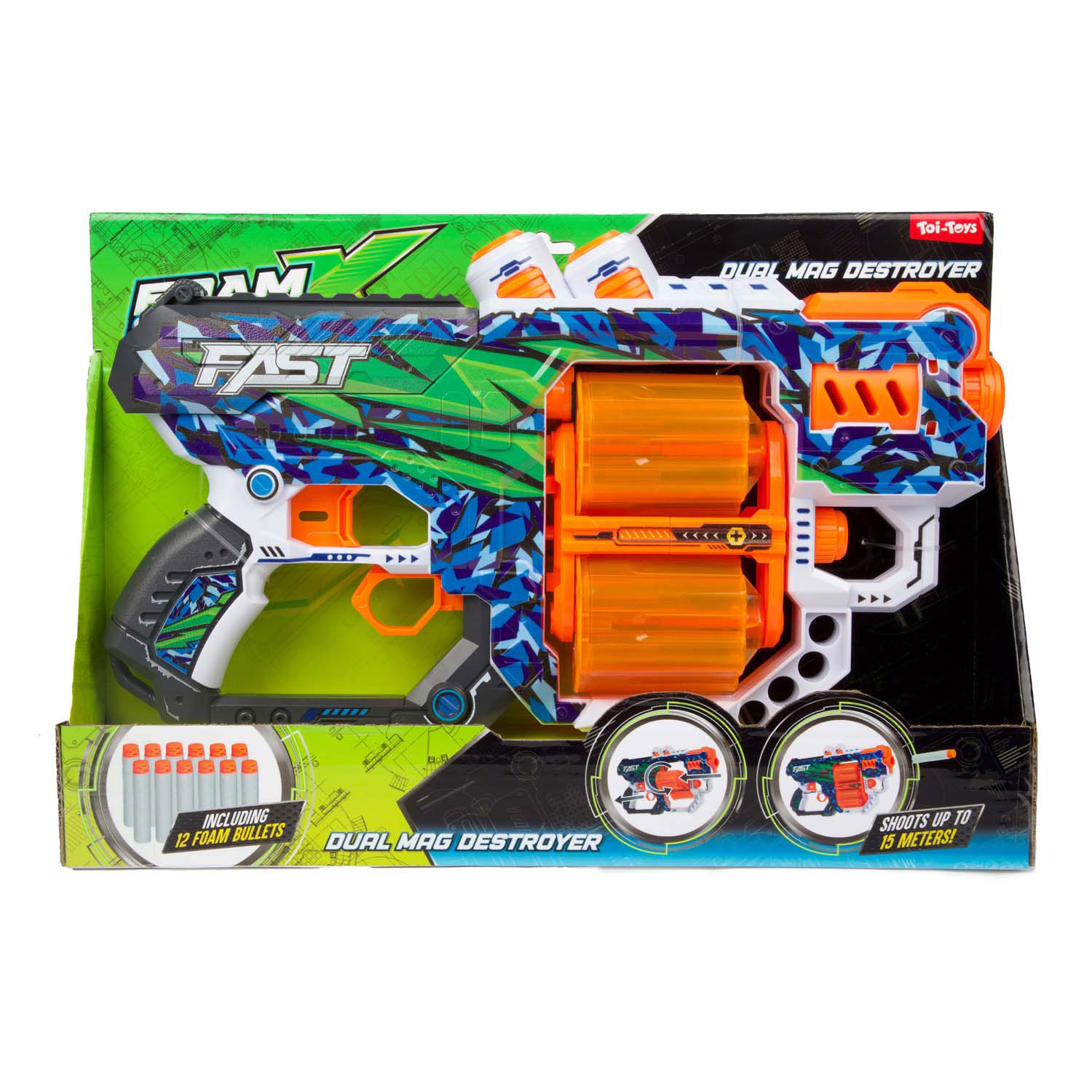 Foam Strikex Pistool Dual Mag Destroyer