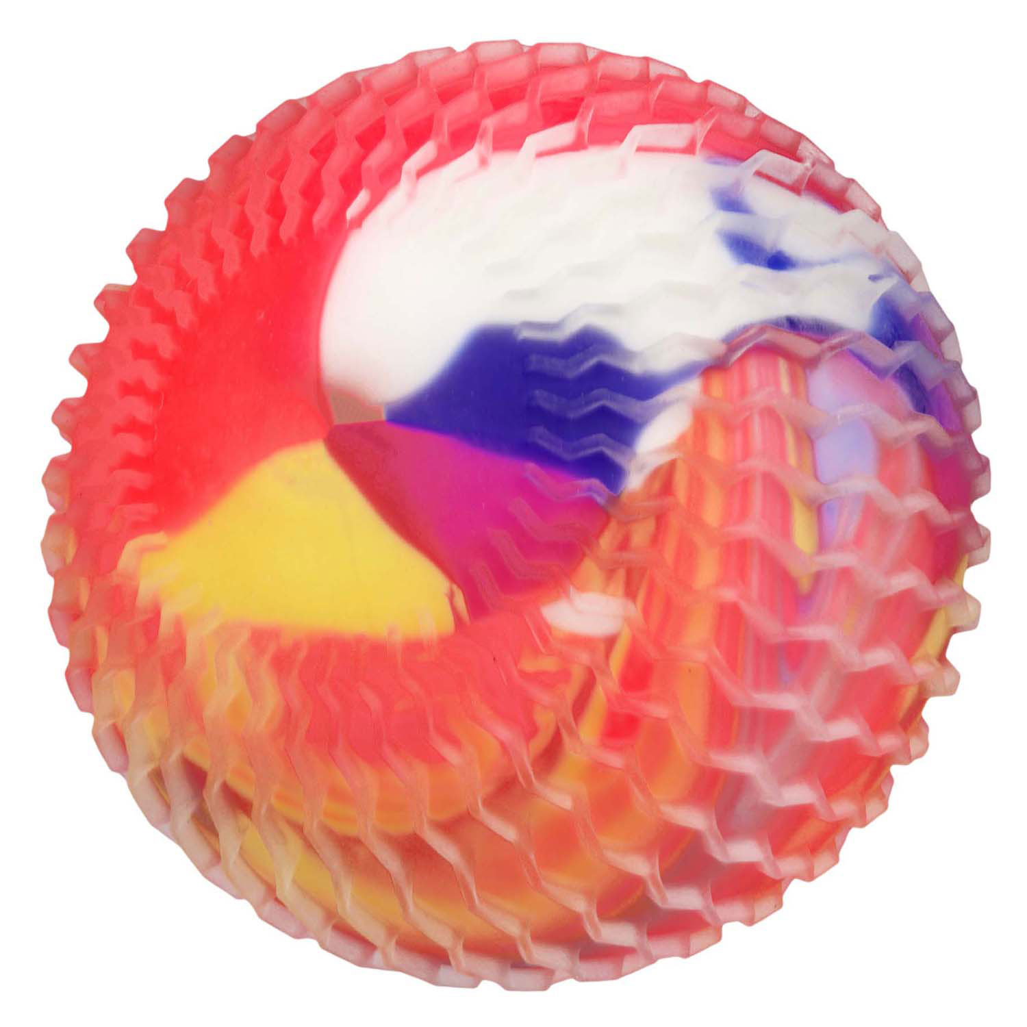 Fun Knijpbal Neon Marble met Foam, 12cm