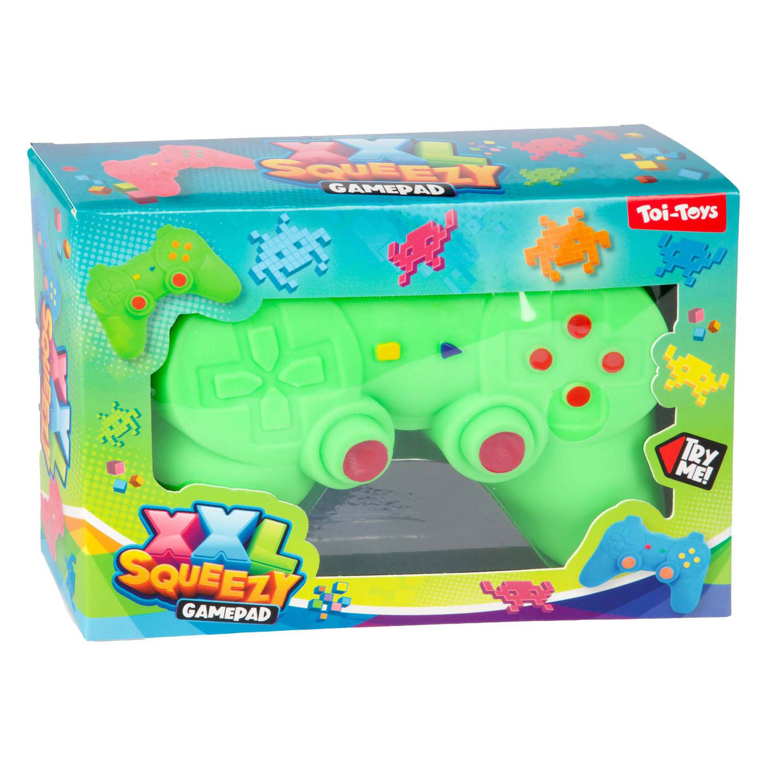 Fun Kneedbare Gamecontroller XXL Rekbaar, 17cm 