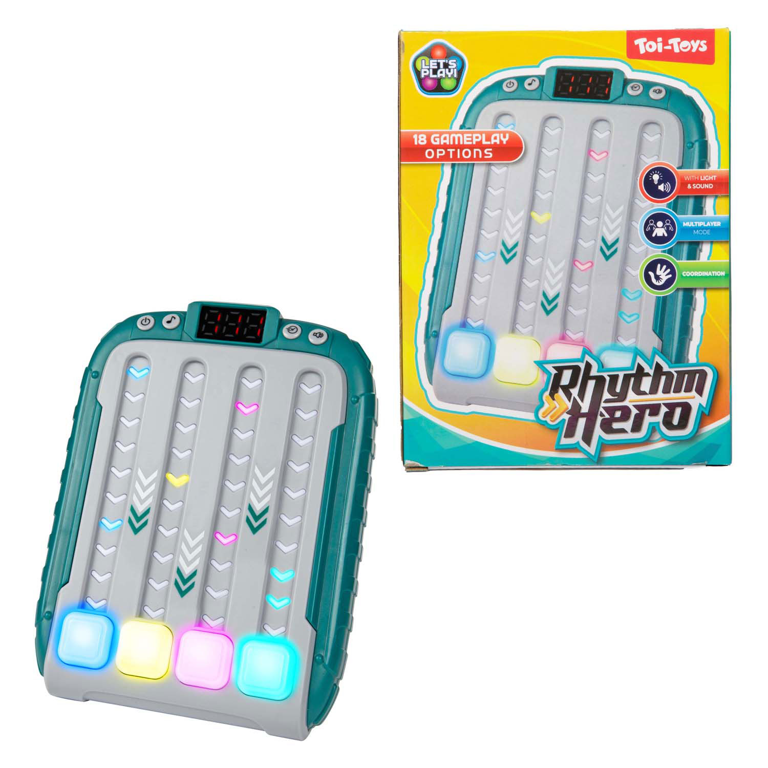 Fun Elektronisch Spel Rhythm Hero met Licht en Geluid