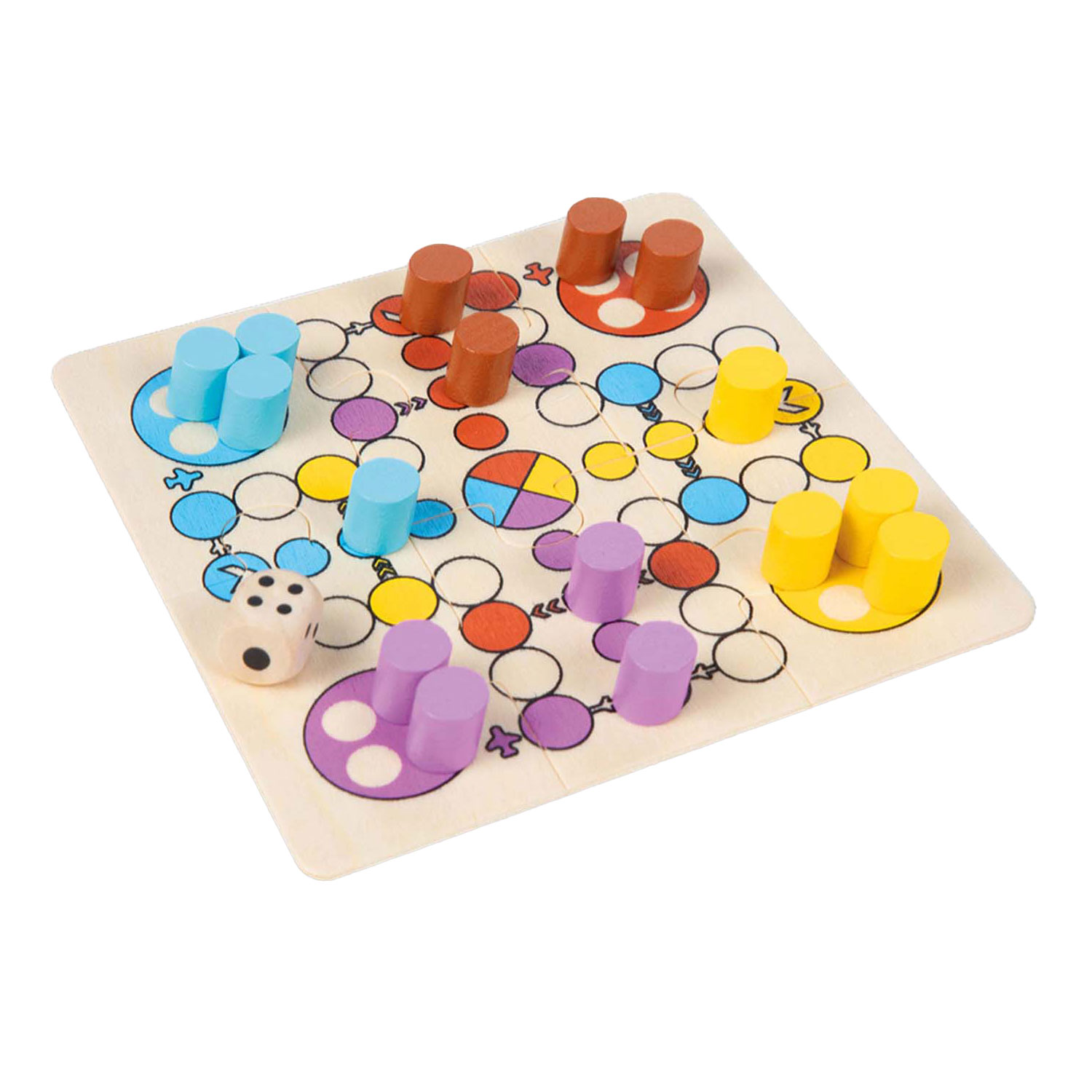 Games Mini Houten Bordspel Ludo 