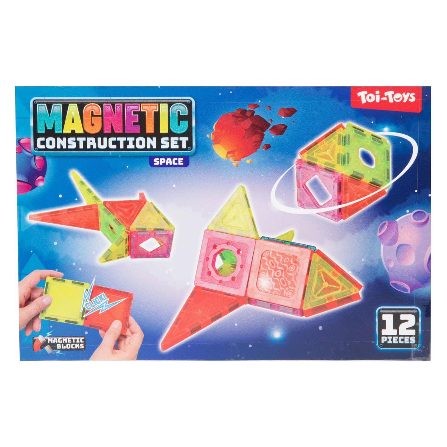 Magnetischer Bausatz Weltraum, 12-tlg.