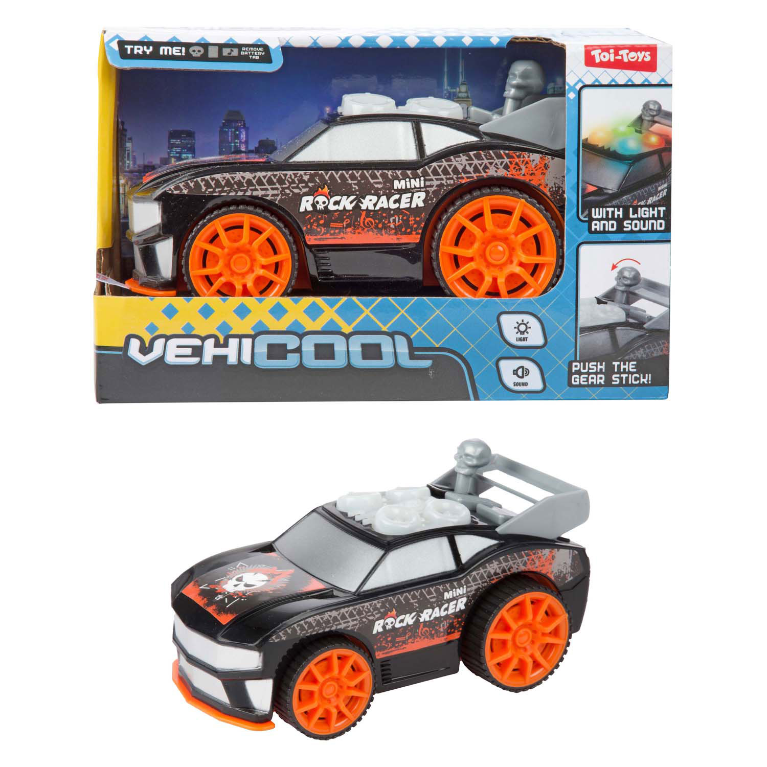Rally Raceauto 'Rock Racer' met Licht en Geluid