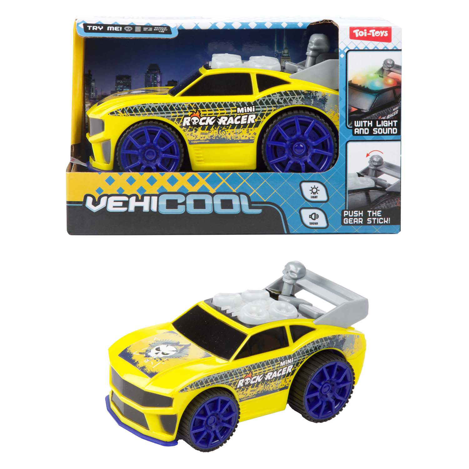 Rally Raceauto 'Rock Racer' met Licht en Geluid
