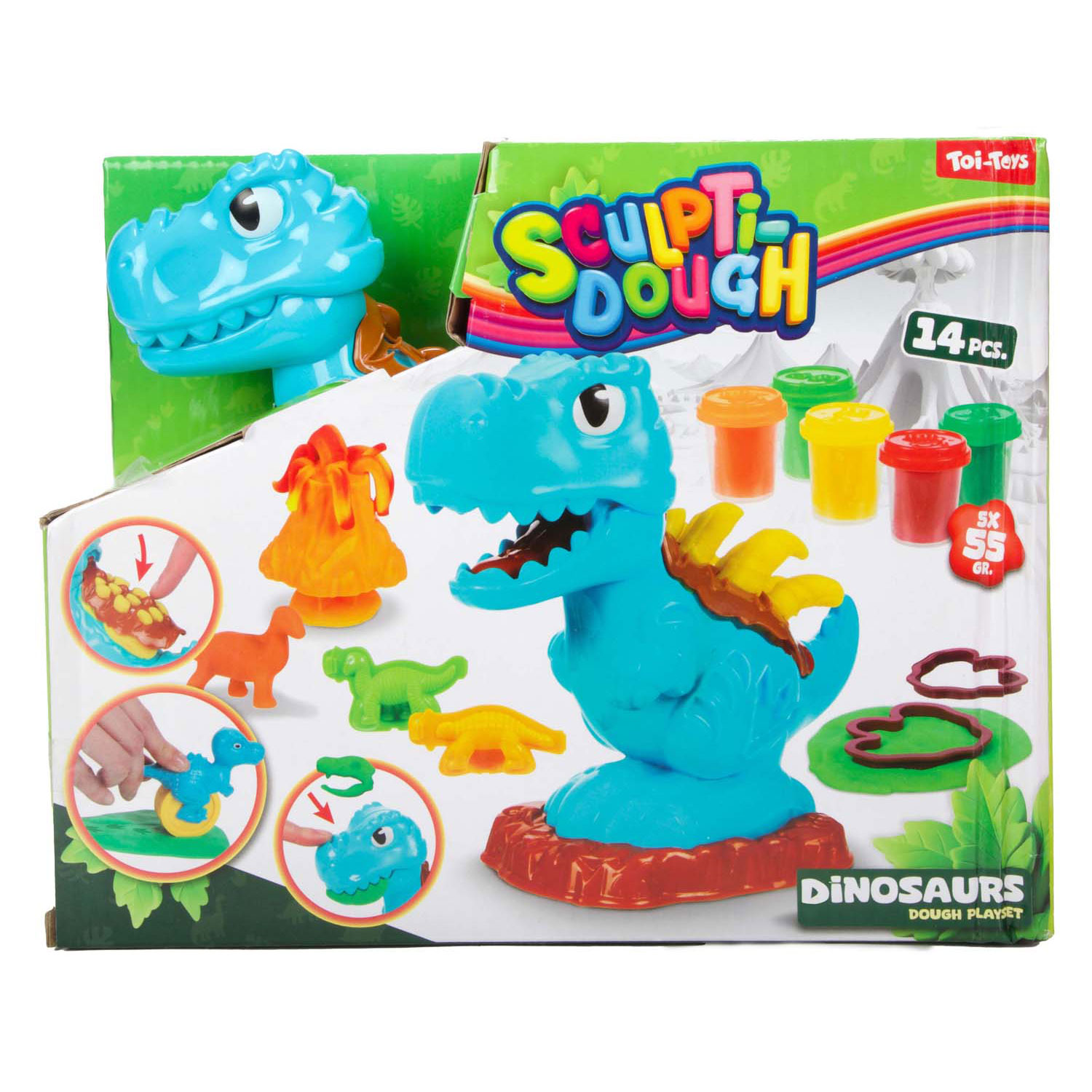Sculptidough Kleiset Dino, 5dlg.