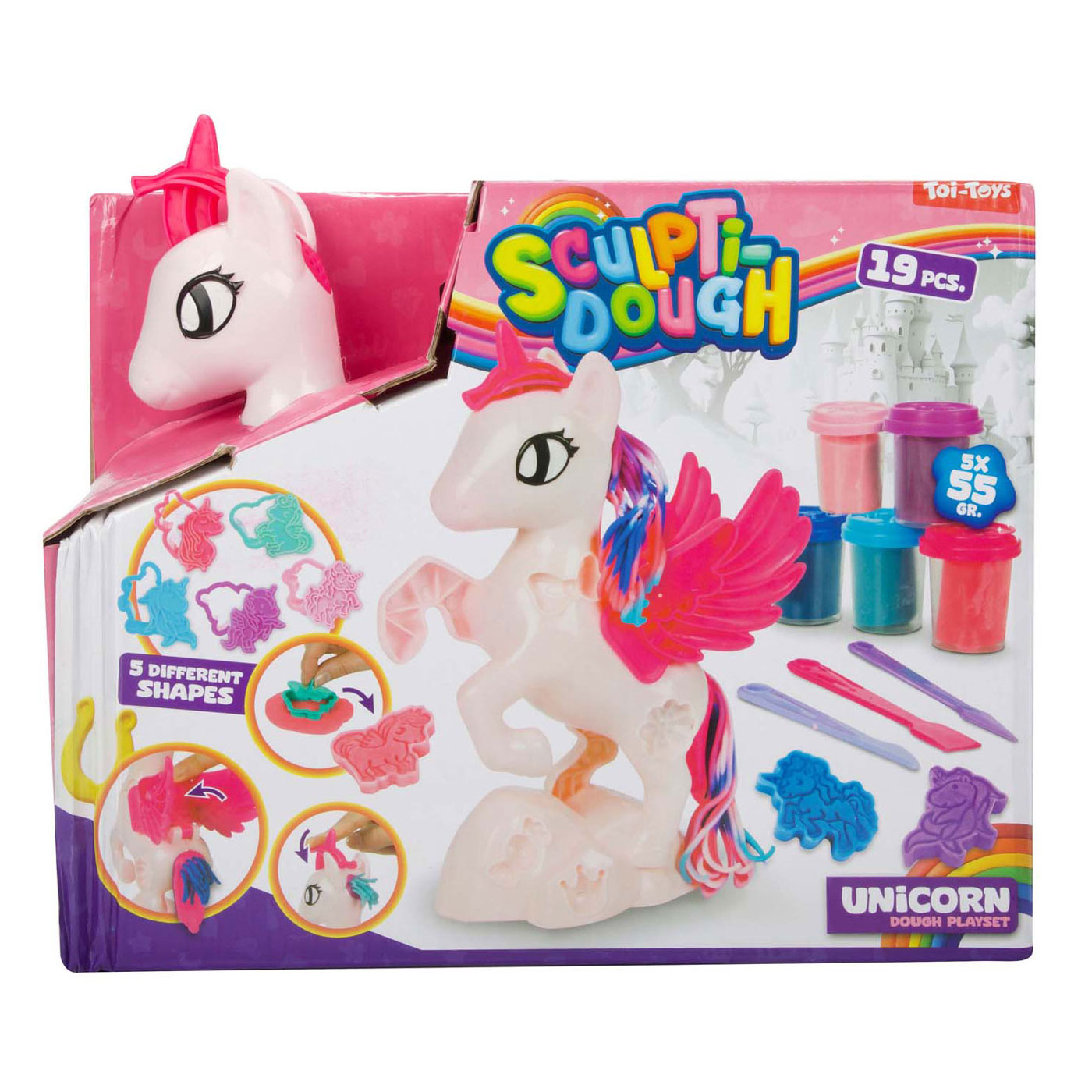 Sculptidough Kleiset Eenhoorn, 5dlg.