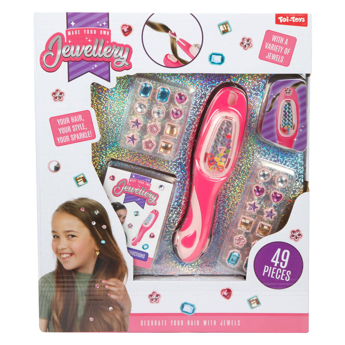 Set Haar Versieren met Juwelen - 49dlg.