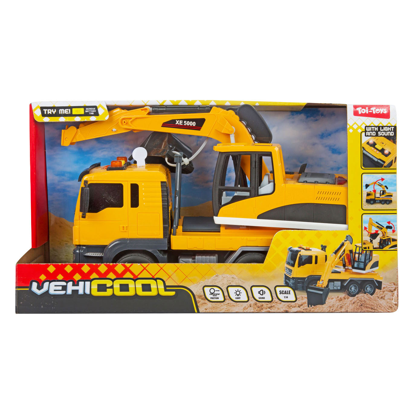 Pelleteuse Vehicool avec effets lumineux et sonores - 25 cm