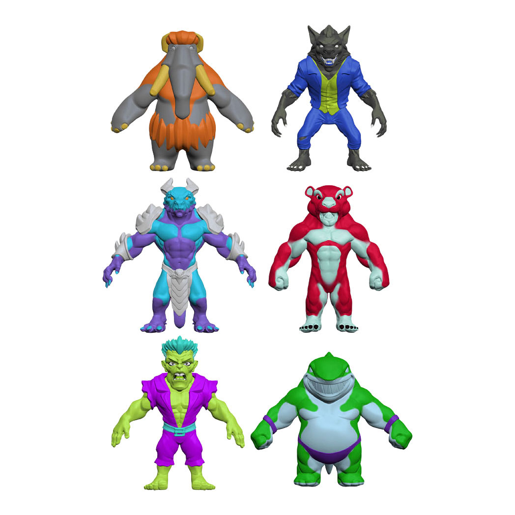 Figurines amusantes à modeler et extensibles Flexerz
