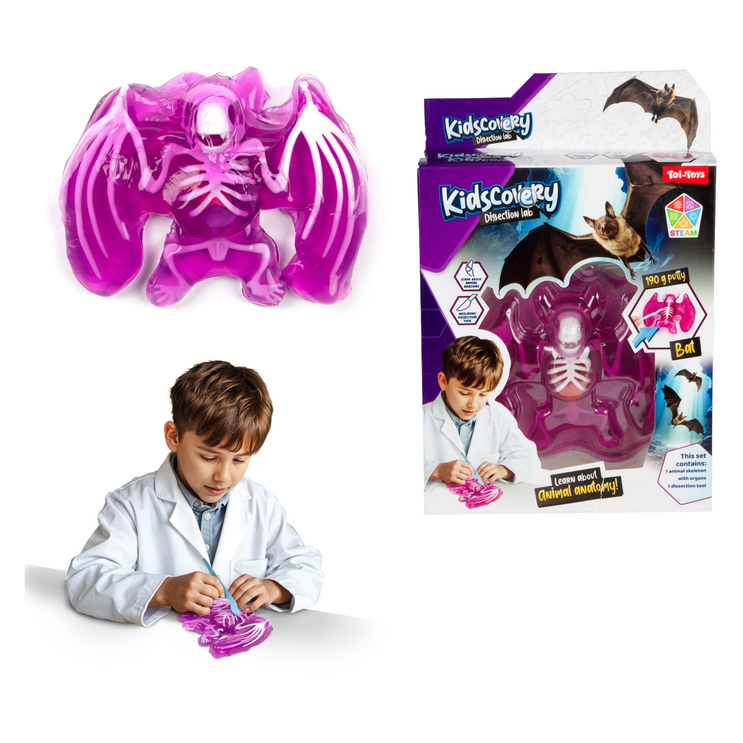 Kidscovery Slijmskelet Dier