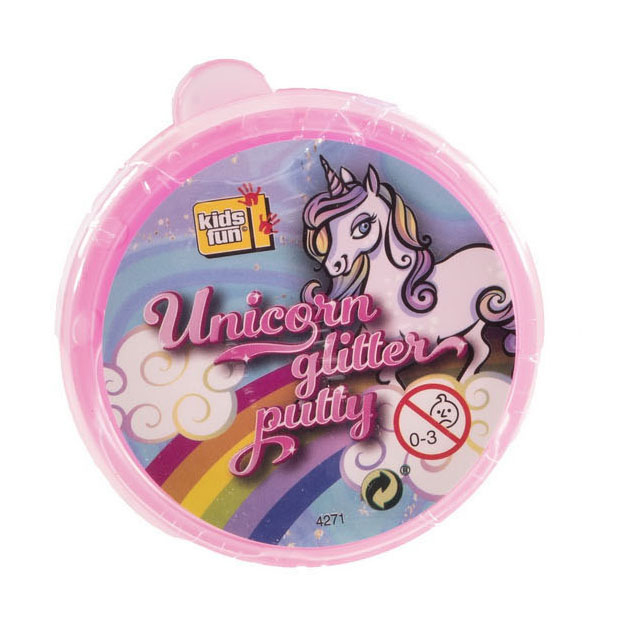 Slime Licorne avec Paillettes, 50 grammes