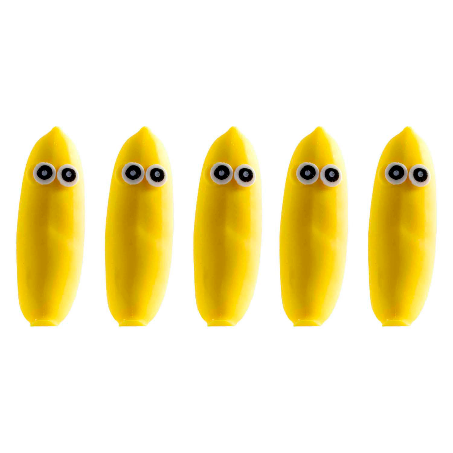 Squeeze Funny Bananas Figurine anti-stress extensible à presser, 12 pièces.