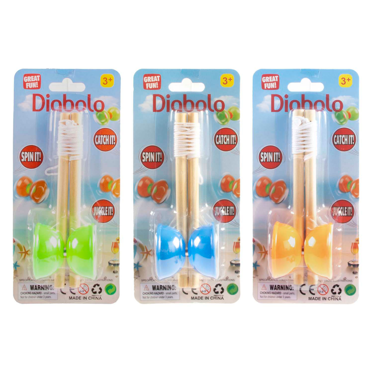 Diabolo en bois, 16 cm