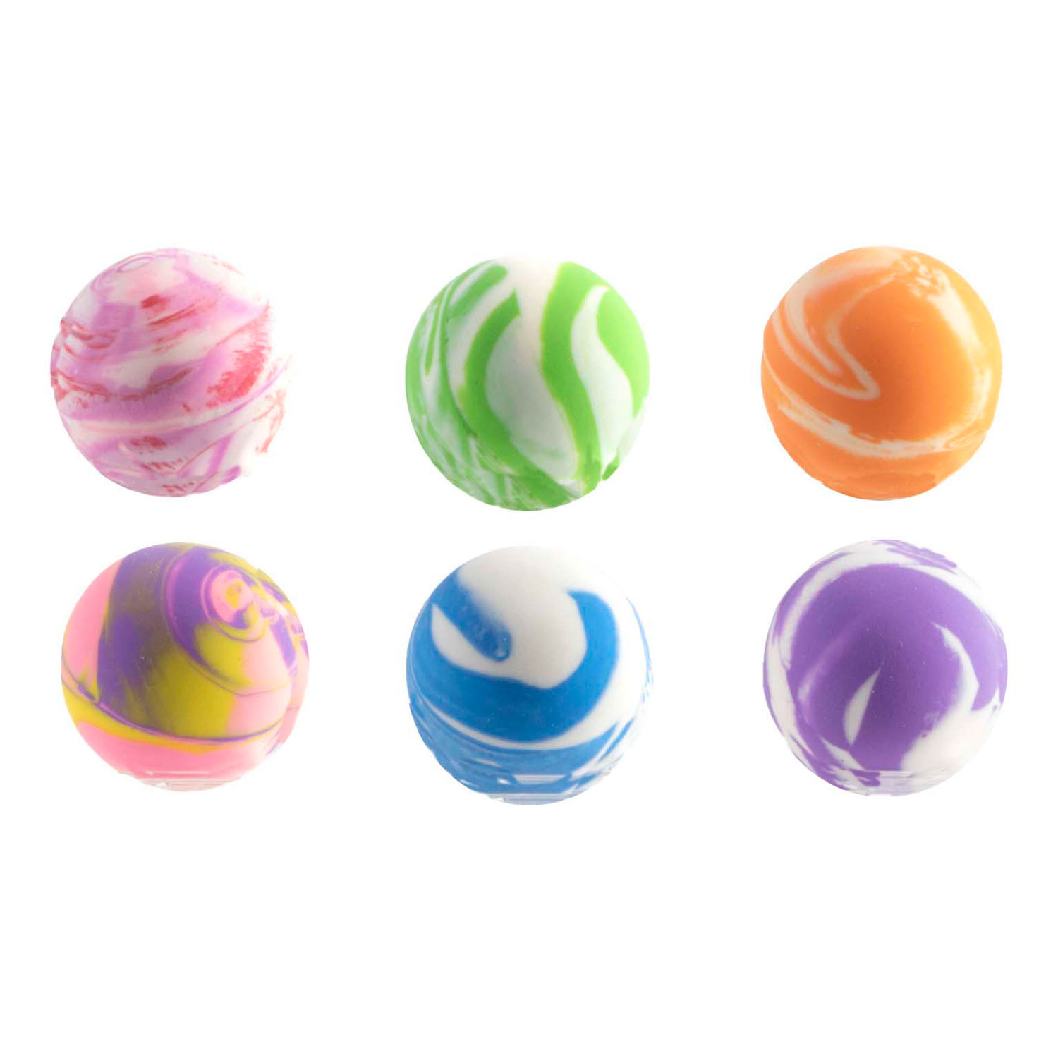 Balles rebondissantes, 100 pièces.