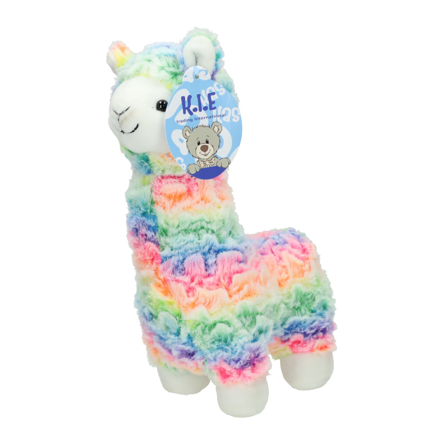 Peluche Alpaga Arc-en-ciel - 28 cm