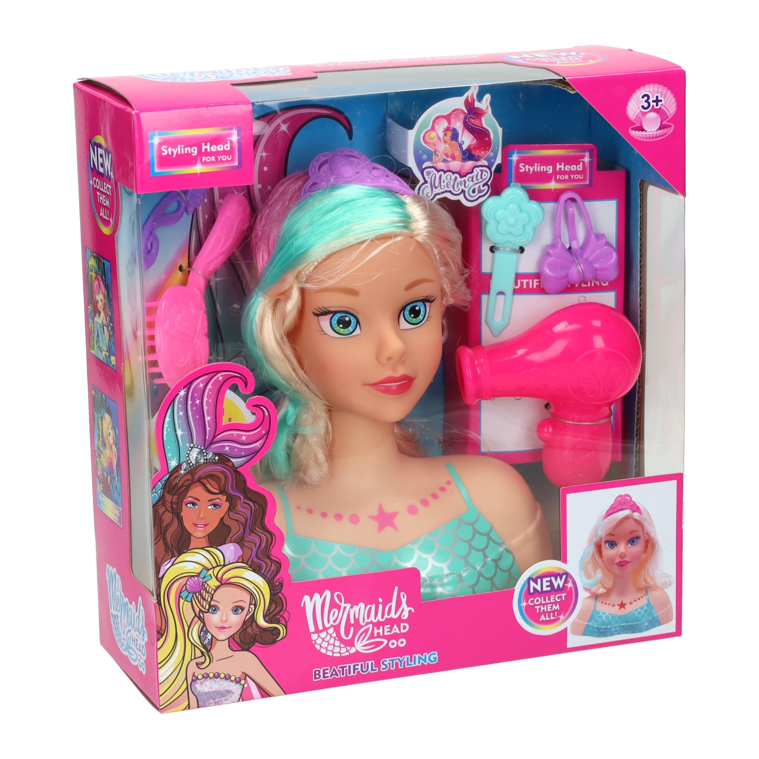 Poupée sirène - 7 pièces.