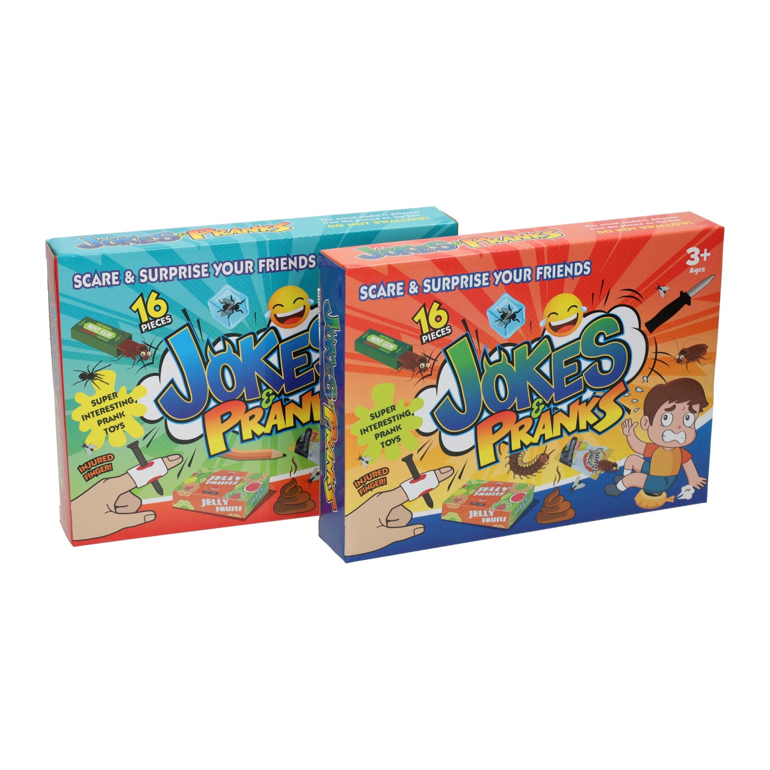 Boîte à blagues Surprenez vos amis - 16 pièces. Boîte à blagues Surprenez vos amis - 16 pièces.
