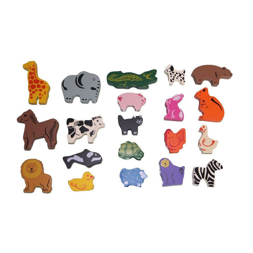 Houten Dieren Set - 60st