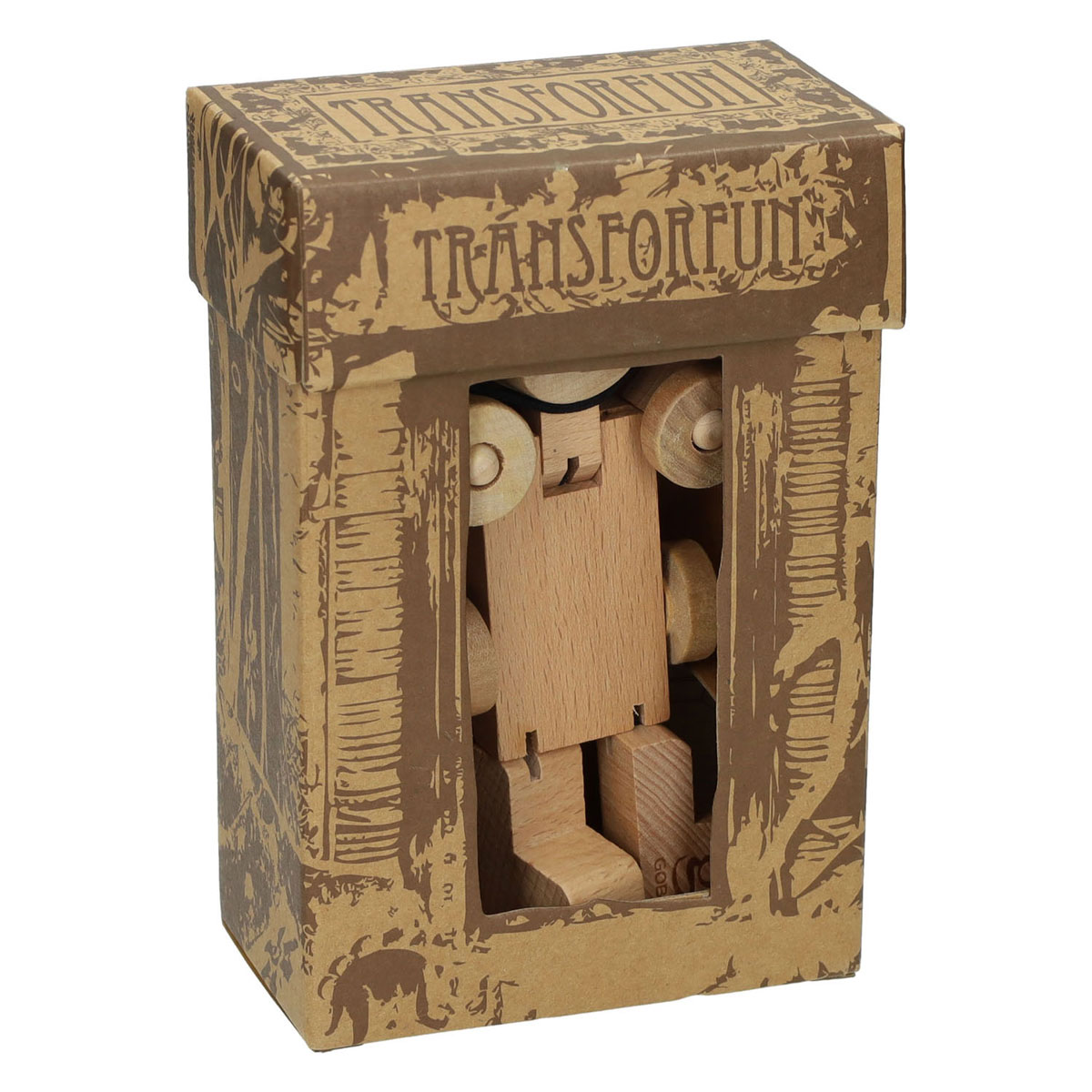 Primi Passi - Houten Transformeer Robot/Cementwagen