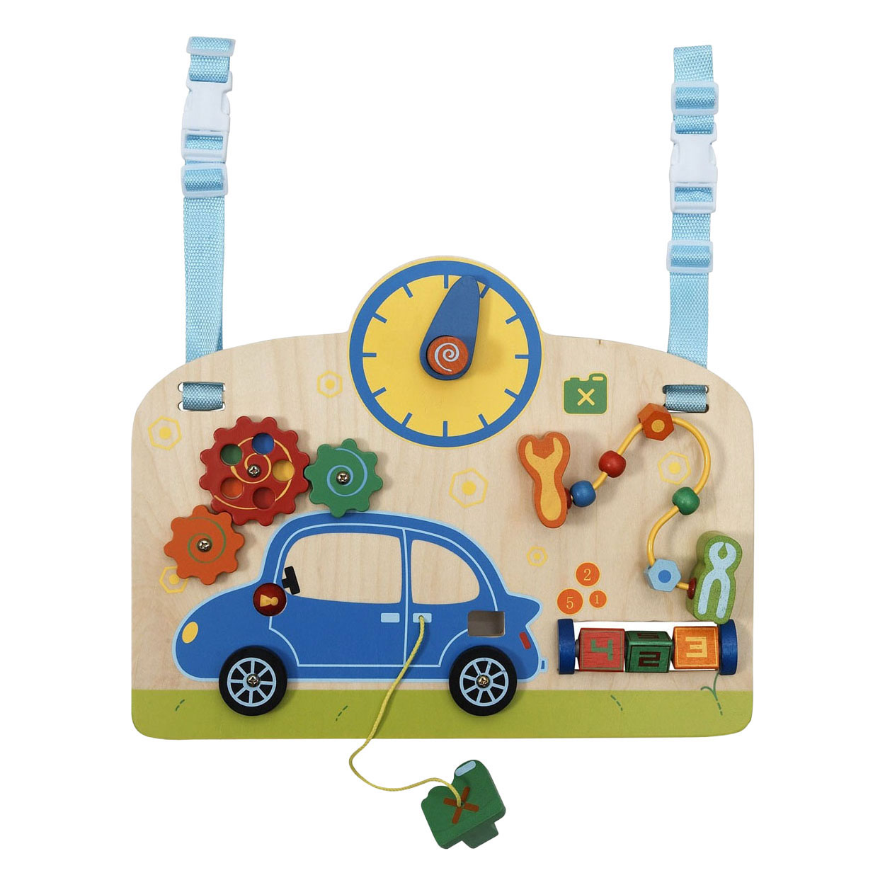 Tableau d'activités en bois pour garage