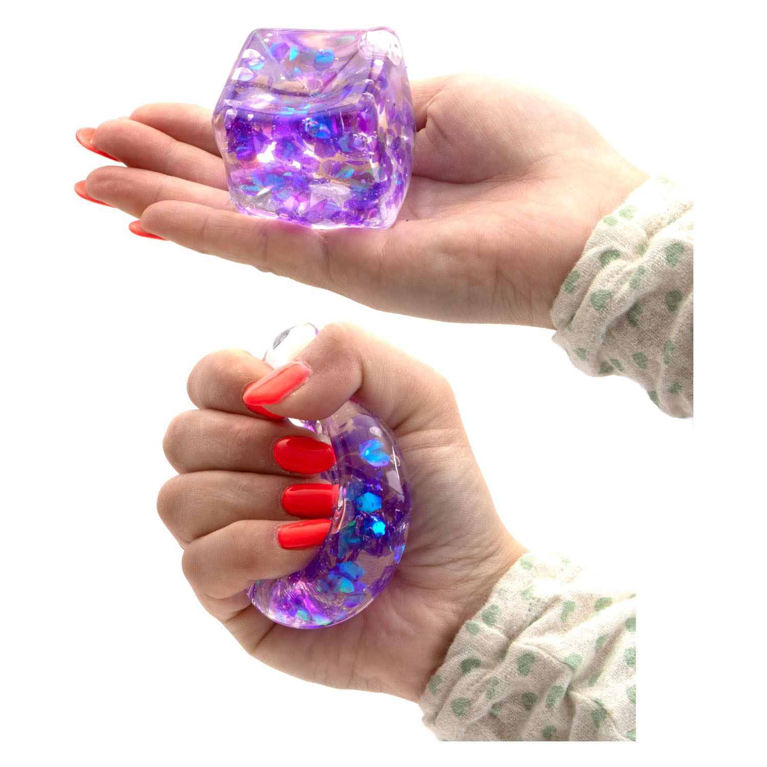 Slow Rise Ice Cube Glitter Squishy