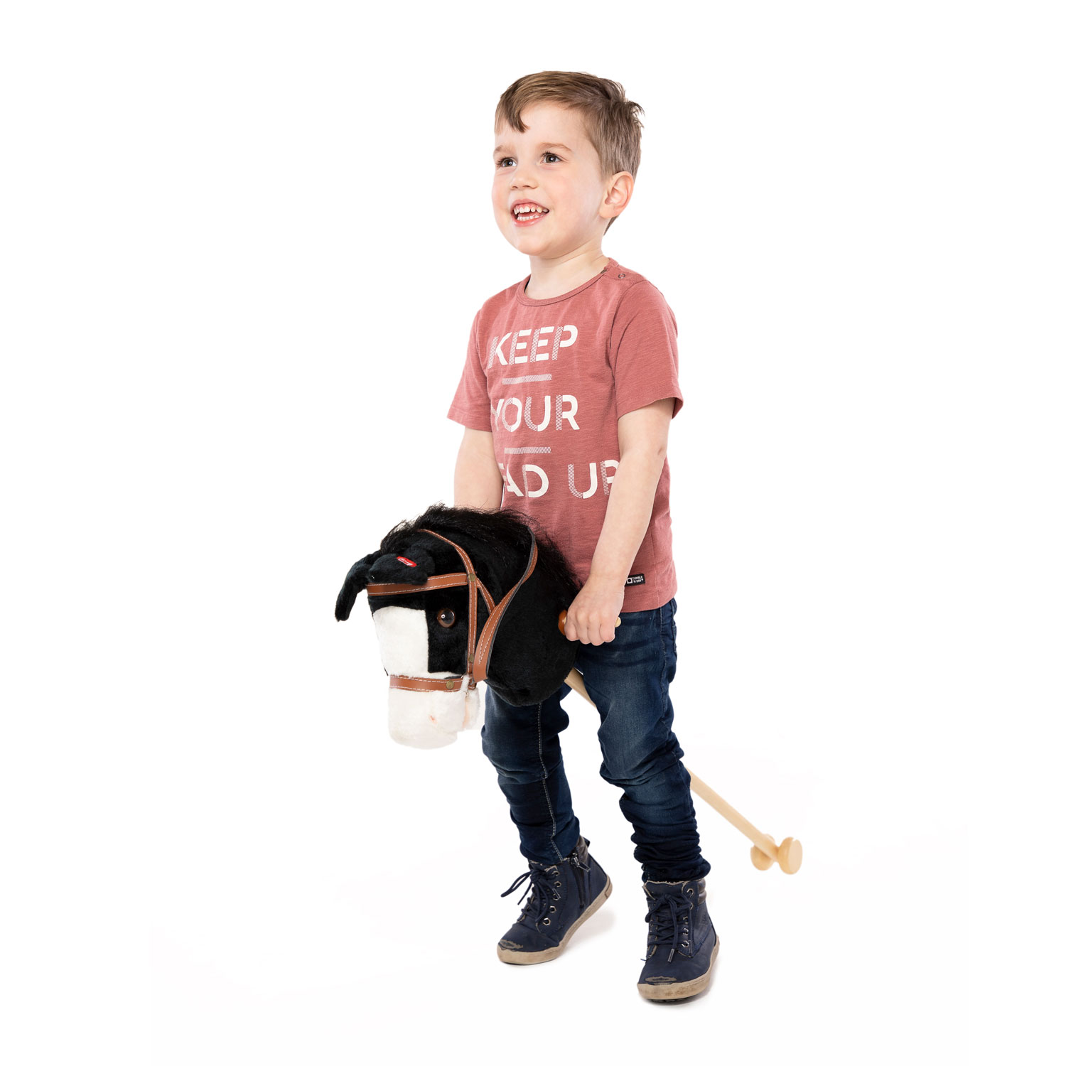Atletisch browser Verzorgen Houten Stokpaard met Geluid - Zwart online kopen | Lobbes Speelgoed