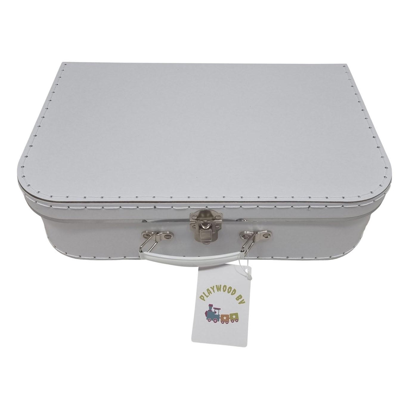 Karton-Koffer-Set Weiß, 3-tlg.