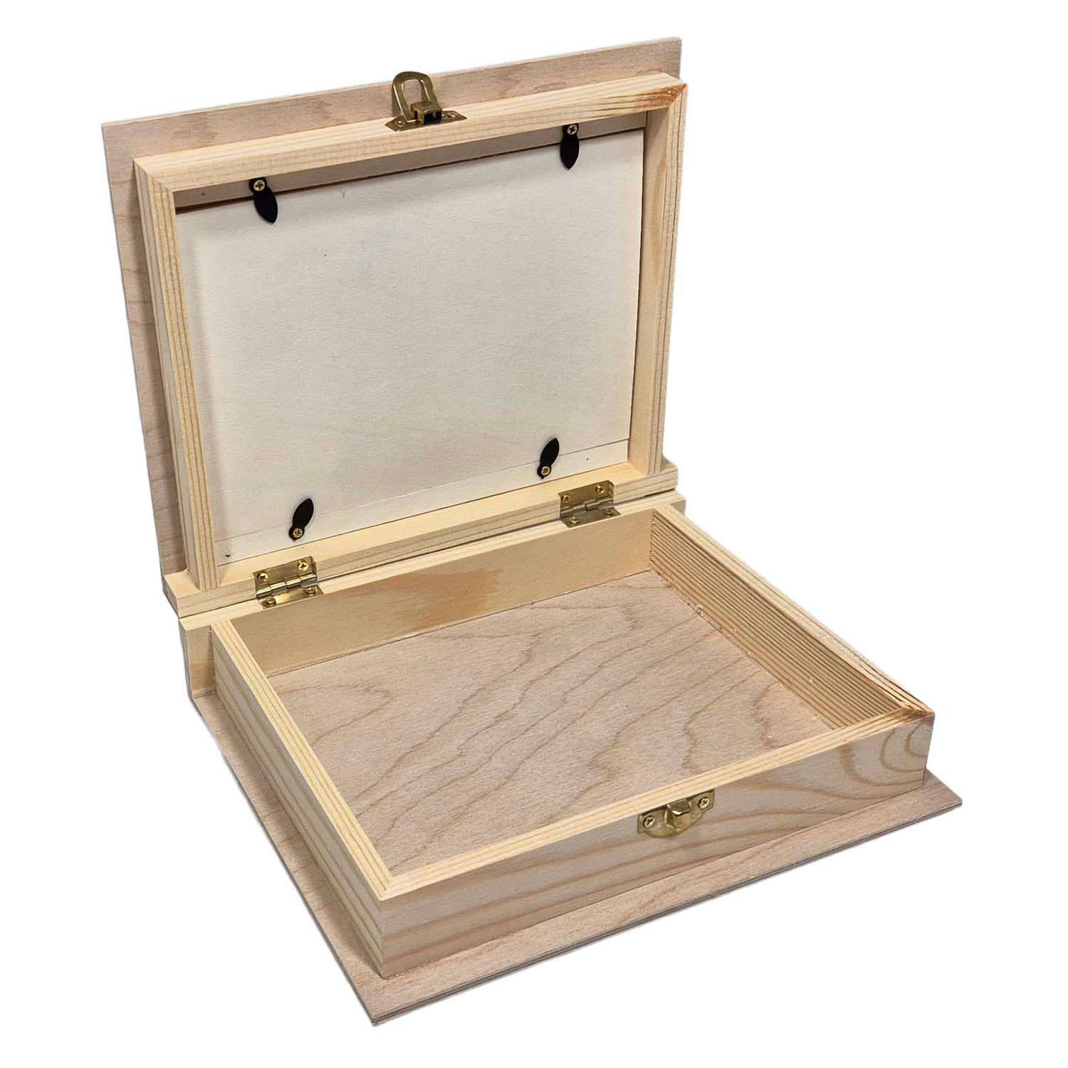 Houten Kist Boekvorm met Fotolijst