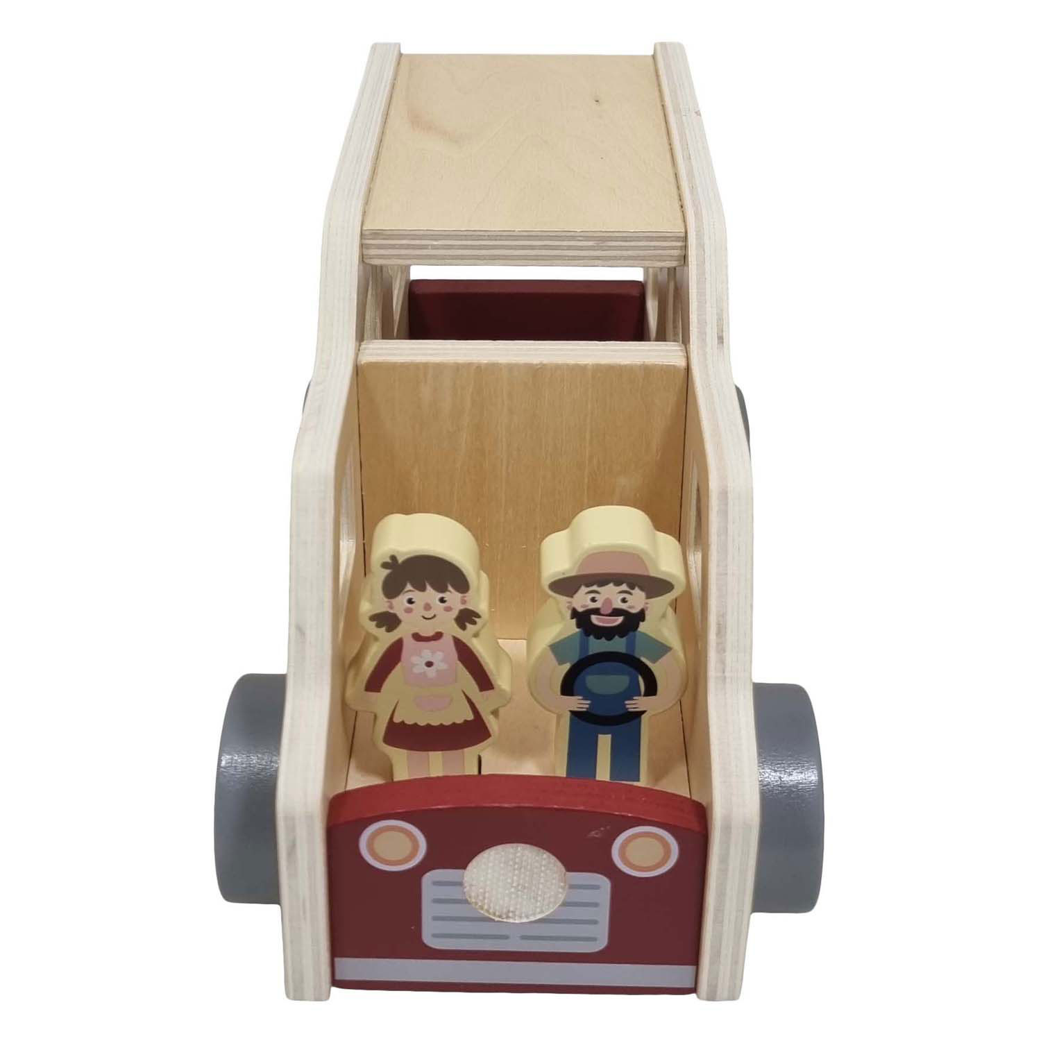 Houten Vormenauto Boerderijdieren