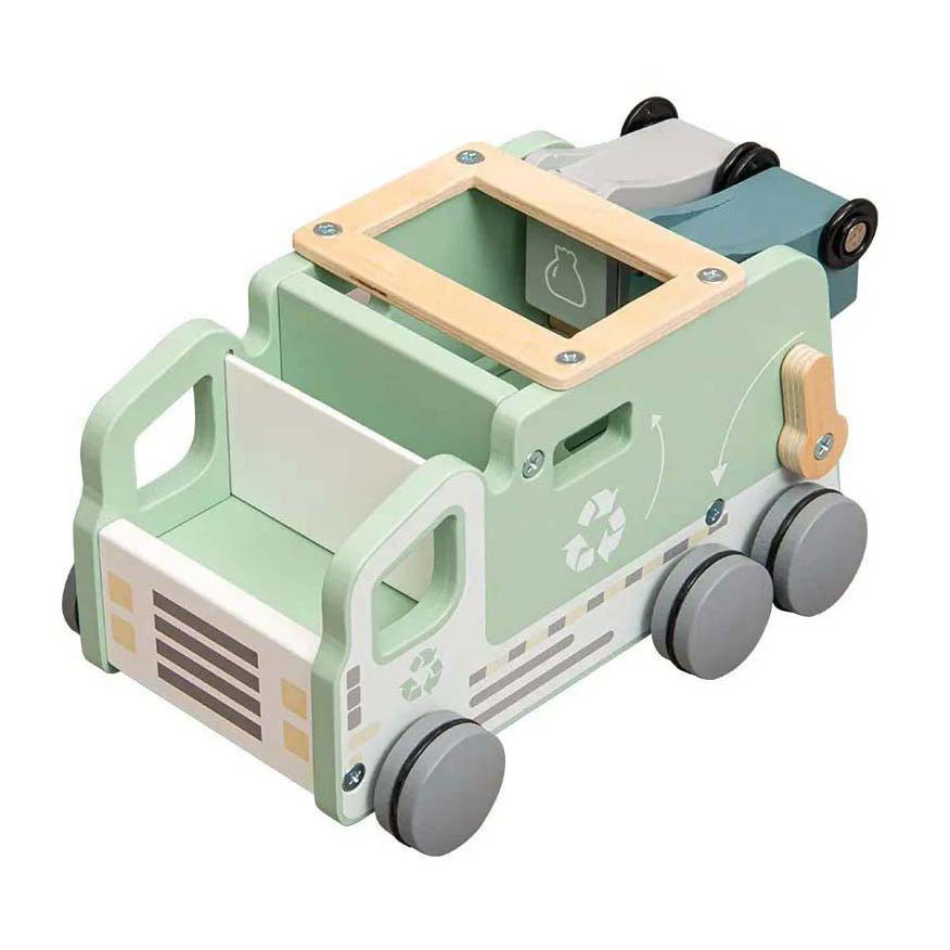 Hölzernes Müllwagen-Formauto