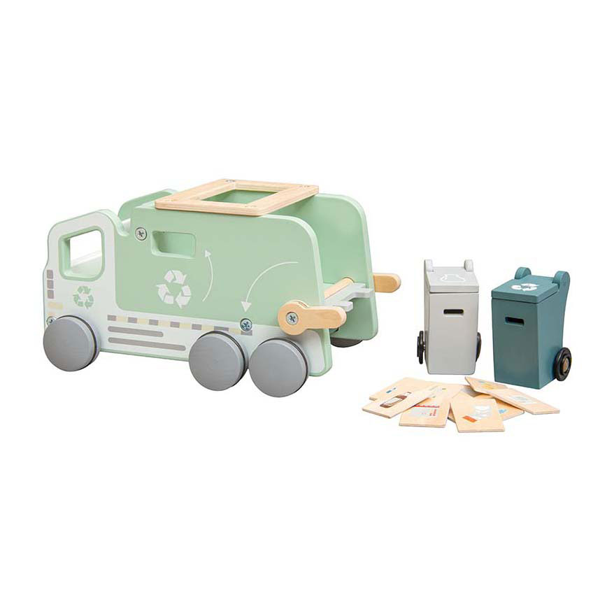 Hölzernes Müllwagen-Formauto