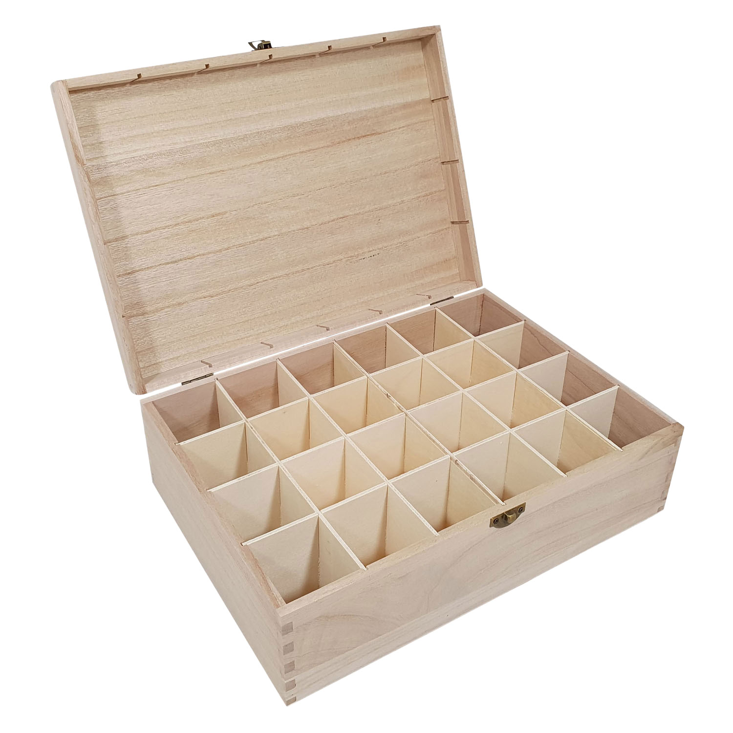 Kist met 24-vaks paulownia groot