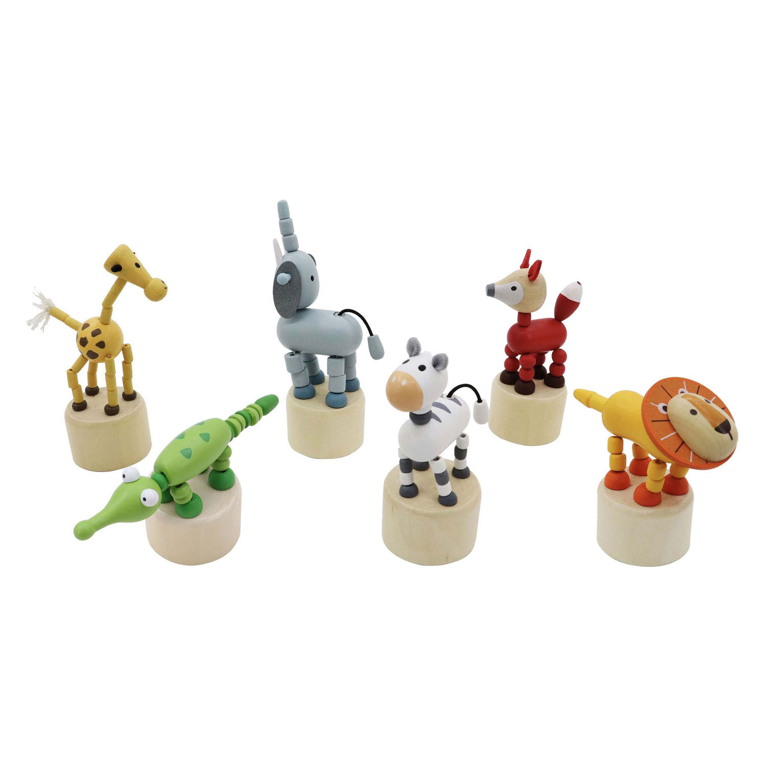 Houten Drukpop Jungle