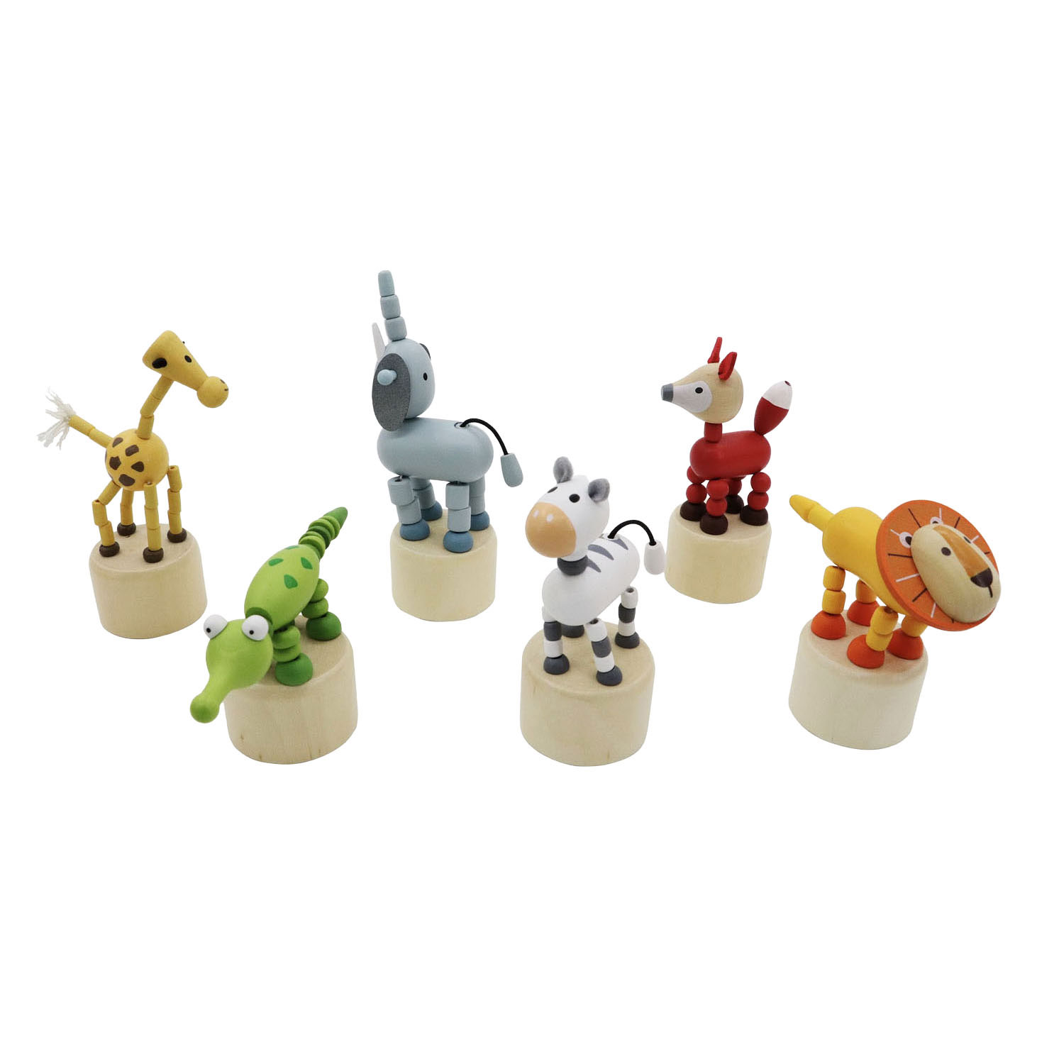 Houten Drukpop Jungle